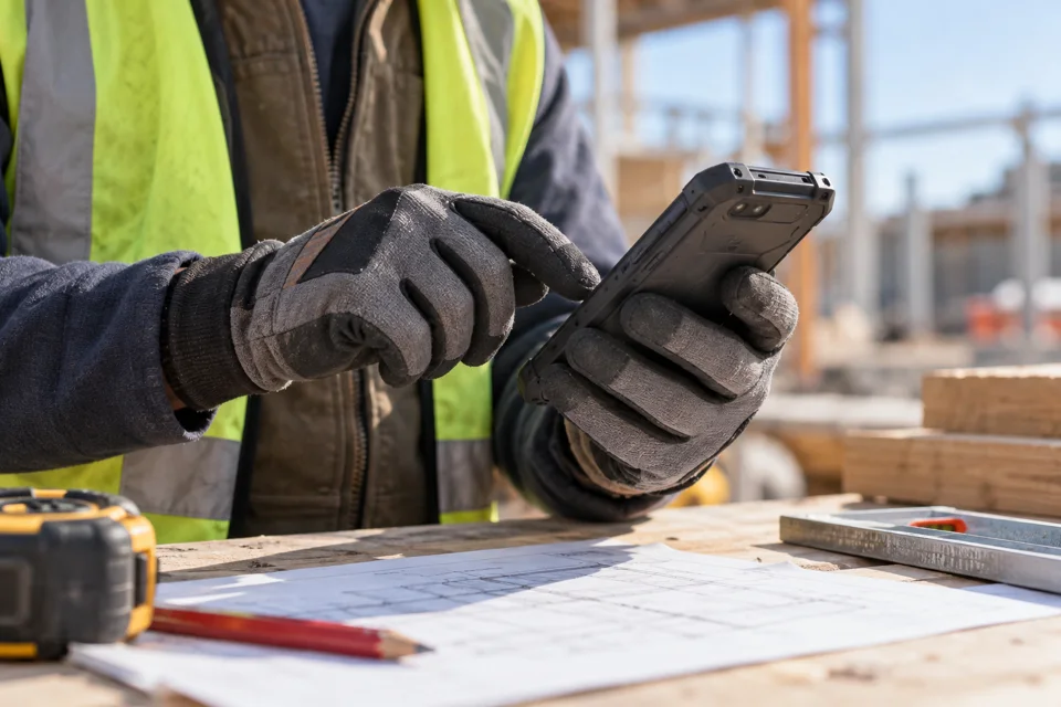 Migliori smartphone rugged: come scegliere e confrontare i modelli 4 Utilizzo di un telefono rugged con guanti da lavoro
