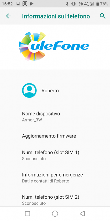 Ulefone Armor 3W: recensione della prova e autonomia 39 Ulefone Armor 3W 4