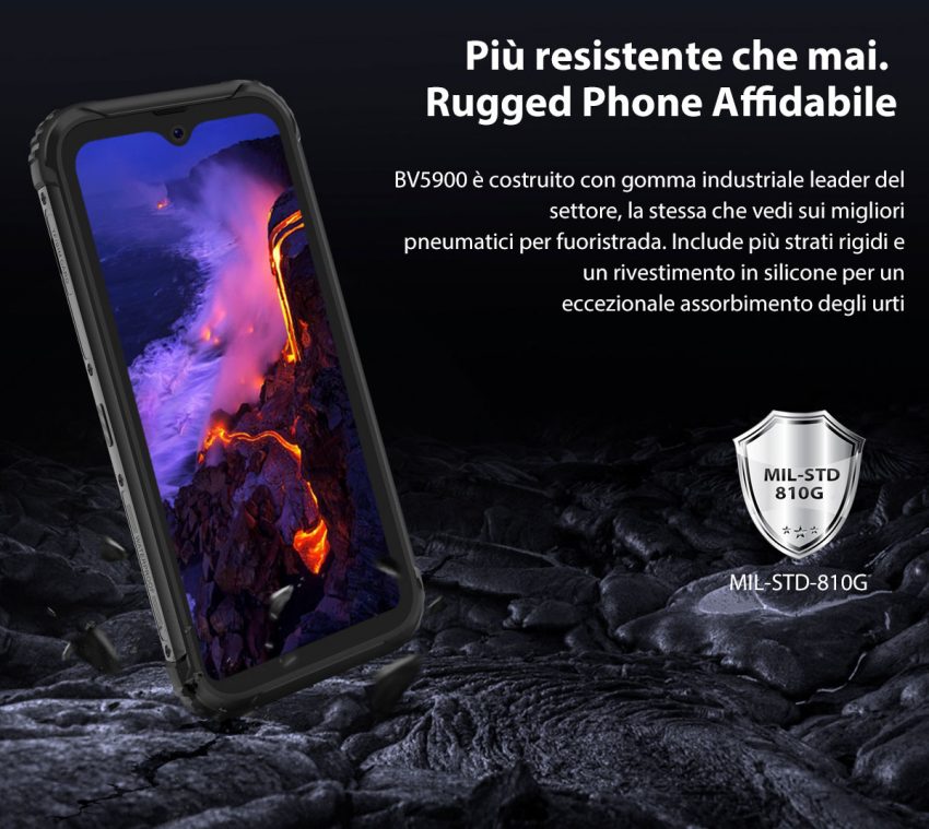 Slabo 2 Pellicole Protettive Per Blackview BV5900 | Antigraffio E Antiurto | Realizzate In Germania | Pellicola In PET Rimovibile